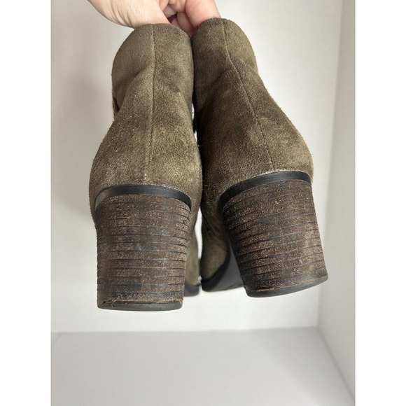 Rockport Cobb Hill Olive Suede Natashya Bootie Women's Size 9 Ankle Boot - Picture 9 of 9